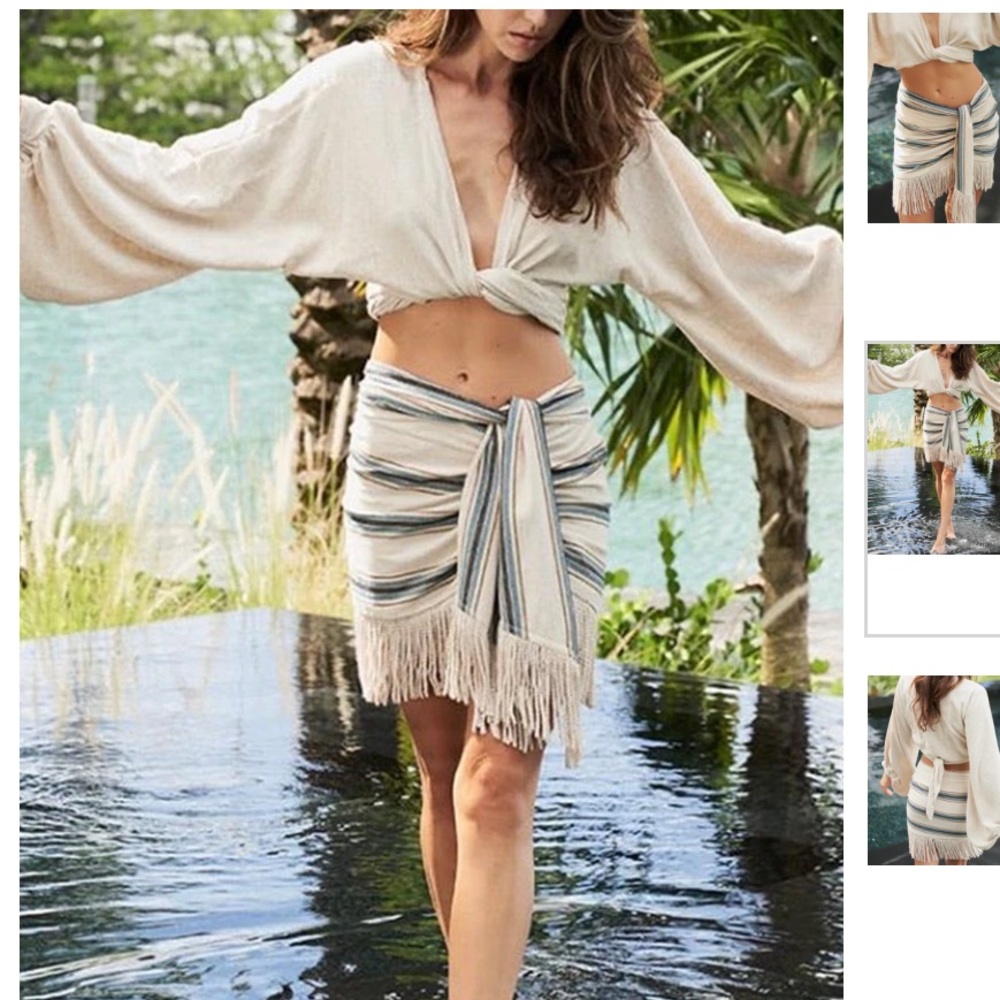 JUST BEE QUEEN - Charlie Mini Skirt - Striped - Picture 4 of 9